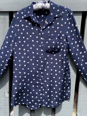 J.Crew relaxed-fit silk long shirt